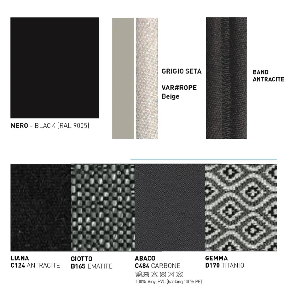 Buitenbank met kussens inbegrepen Gemaakt in Italië - Emmacross door Varaschin Viadurini