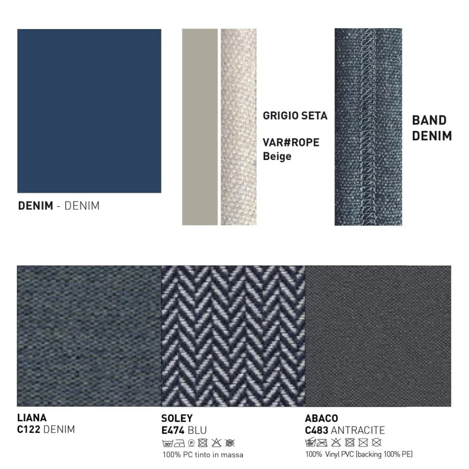 Buitenbank met kussens inbegrepen Gemaakt in Italië - Emmacross door Varaschin Viadurini