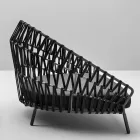 Buitenbank met kussens inbegrepen Gemaakt in Italië - Emmacross door Varaschin Viadurini