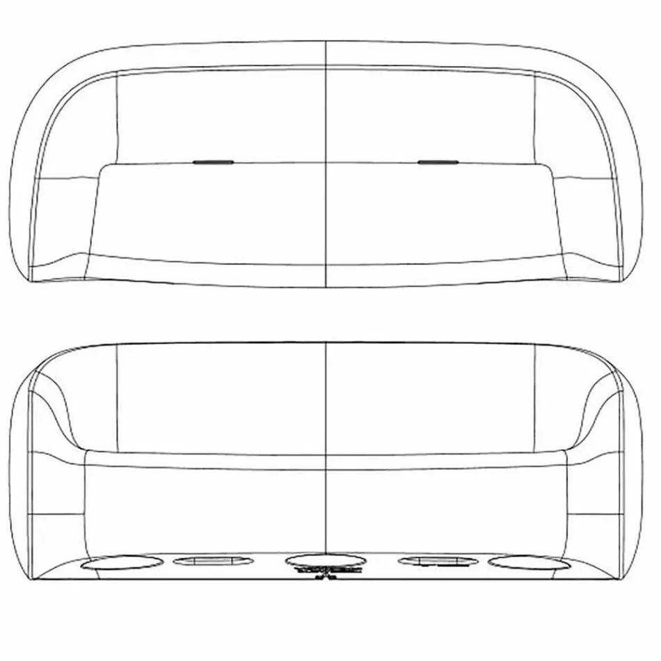 Design buitenbank in Blow by Vondom polyethyleenhars Viadurini