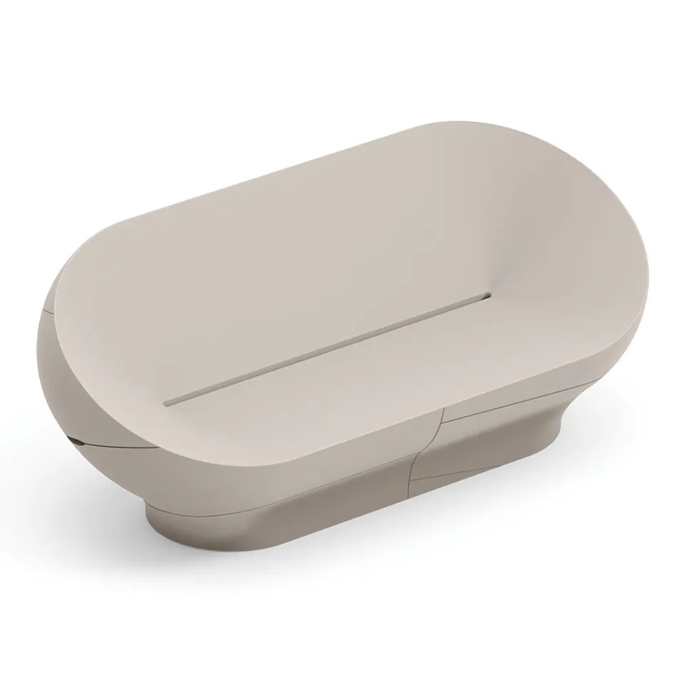 Polyethyleen buitenbank verkrijgbaar in diverse kleuren - inclusief handdoek Viadurini