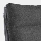 Buitenbank van stof en aluminium met verstelbare rugleuning - Nathy Viadurini