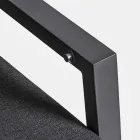 Buitenbank van stof en aluminium met verstelbare rugleuning - Nathy Viadurini