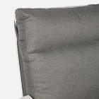 Buitenbank van stof en aluminium met verstelbare rugleuning - Nathy Viadurini