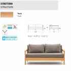 Moderne buitenzitbank Varaschin Bali met zachte kussens Viadurini