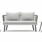 Moderne Varaschin Emma outdoor sofa in stof en metaal Viadurini