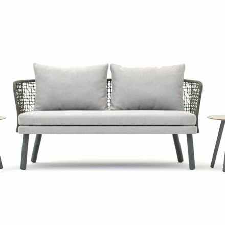 Moderne Varaschin Emma outdoor sofa in stof en metaal Viadurini