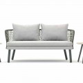 Moderne Varaschin Emma outdoor sofa in stof en metaal