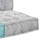 Etnische tweezits tuinbank in waterafstotende stof - Shamo Viadurini