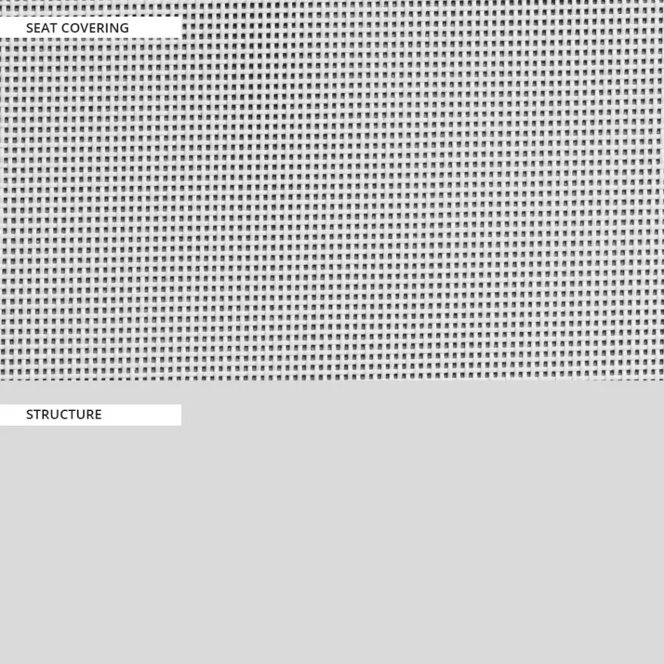 Tuinbank met aluminium onderstel en zitting van textiel Made in Italy - Maureen Viadurini