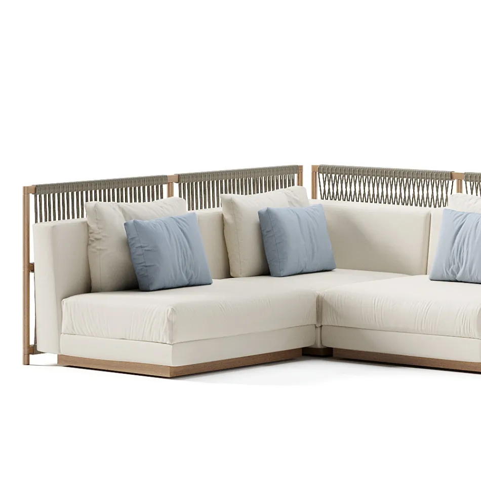 Modulaire tuinbank Made in Italy - Rubik Viadurini