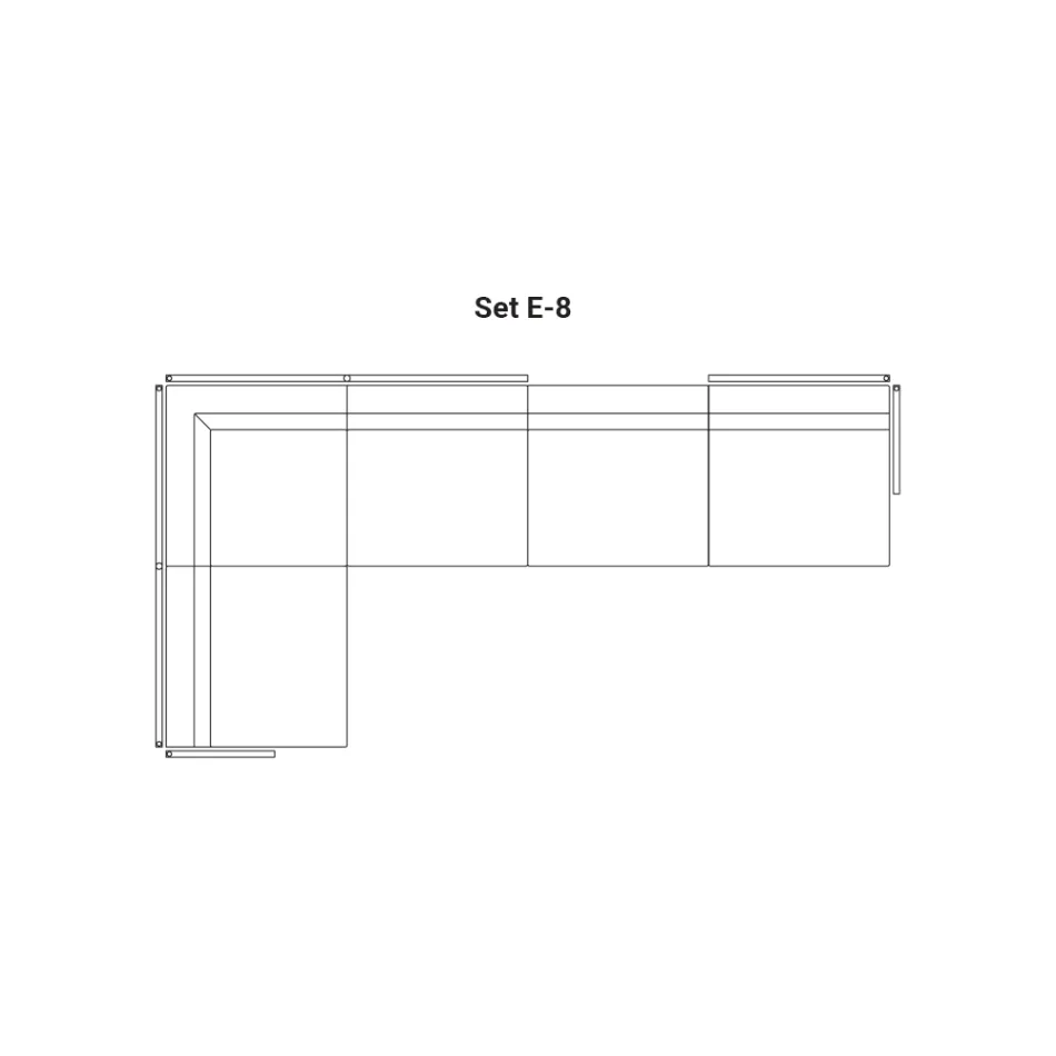 Modulaire tuinbank Made in Italy - Rubik Viadurini