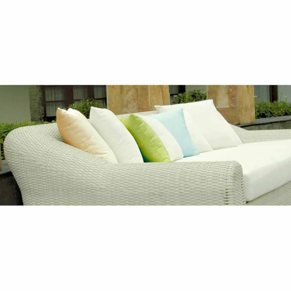 Garden sofa door het grote handgeweven Cooper Viadurini