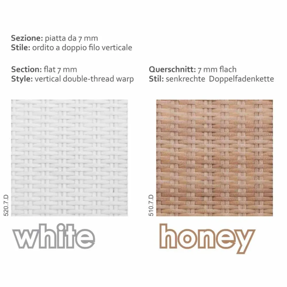 Garden sofa door het grote handgeweven Cooper Viadurini