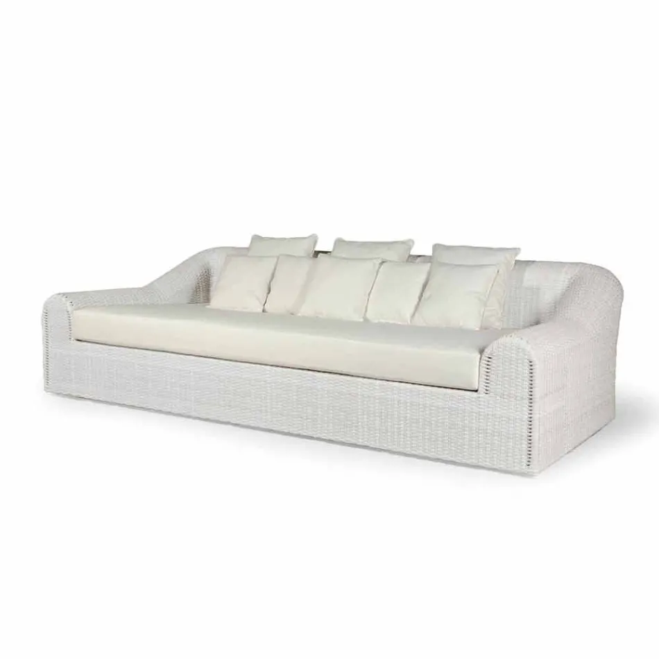 Garden sofa door het grote handgeweven Cooper Viadurini