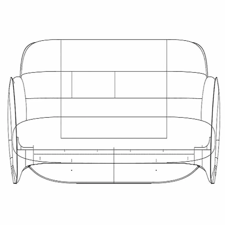 Moderne design polyethyleen tuinbank van Pezzettina by Vondom Viadurini