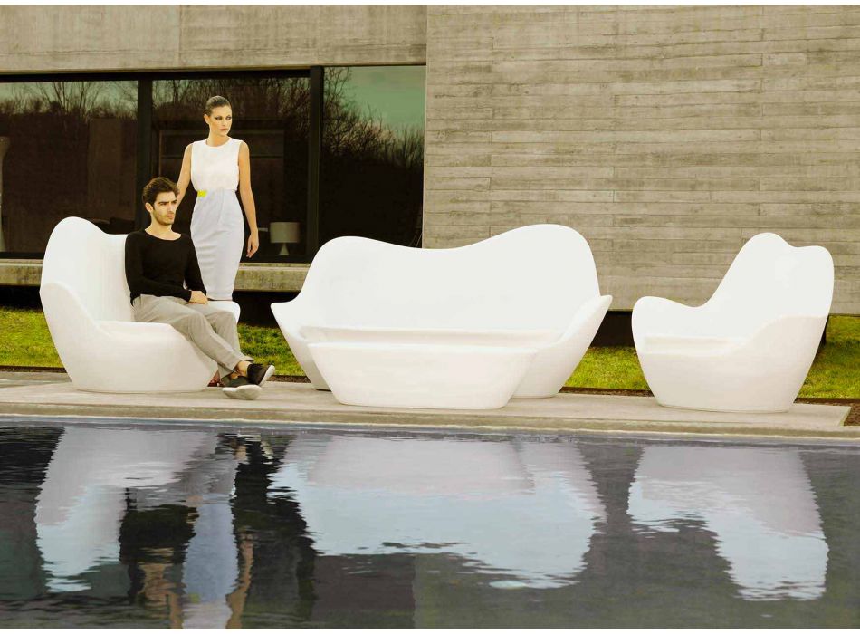 Moderne design polyethyleen tuinbank Sabinas door Vondom Viadurini