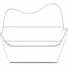 Moderne design polyethyleen tuinbank Sabinas door Vondom Viadurini