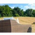 Sofa met de hand geweven tuin Joe Coffee polyethyleen Viadurini