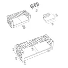 Binnenbank met verstelbare hoofdsteun Made in Italy - Unleashed Viadurini