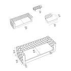 Binnenbank met verstelbare hoofdsteun Made in Italy - Unleashed Viadurini