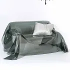 Sofa met een modern design in Jolly gerookte plexiglas, made in Italy Viadurini