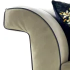 Design gestoffeerde 3 plaatsen zitbank van Grilli Shell, handgemaakt in Italië Viadurini