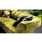 Design gestoffeerde 3 plaatsen zitbank van Grilli Shell, handgemaakt in Italië Viadurini