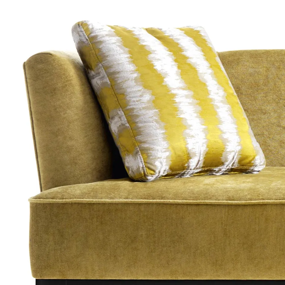 Designbank gestoffeerd in beukenhout. Grilli Kipling maakte Italië Viadurini