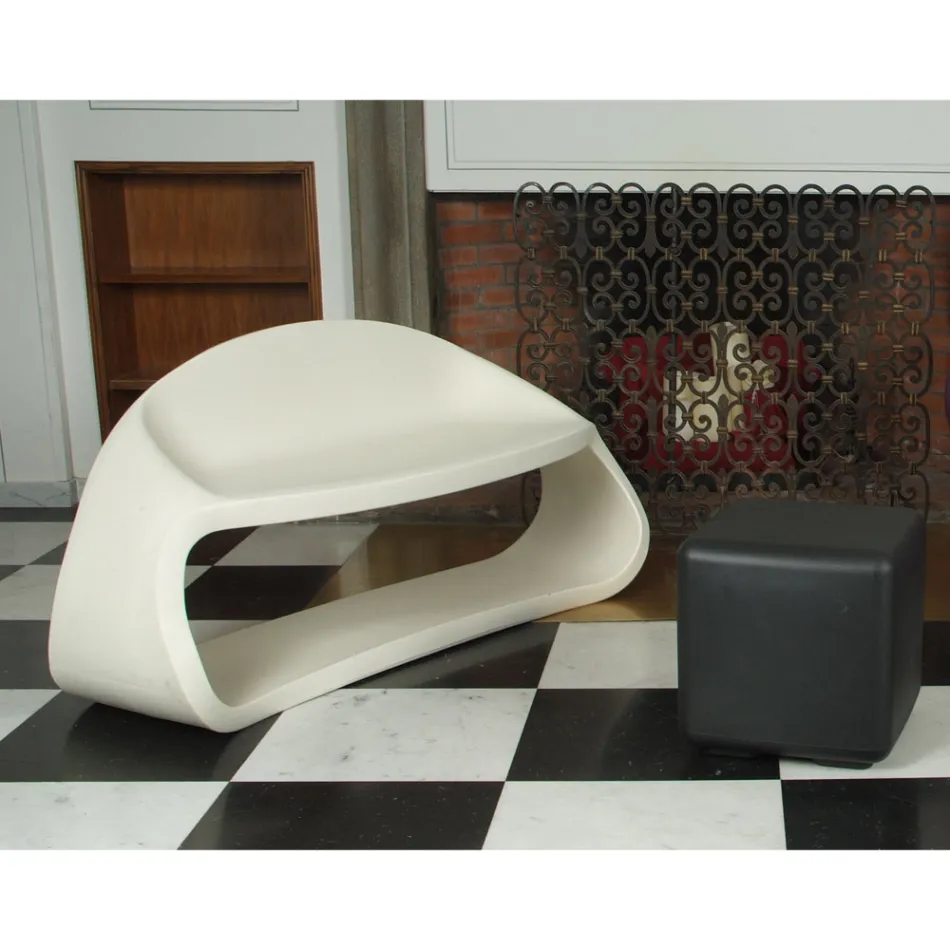 Tweezitsbank voor binnen of buiten in polyethyleen Made in Italy - Dubbel Viadurini