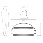 Tweezitsbank voor binnen of buiten in polyethyleen Made in Italy - Dubbel Viadurini