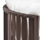 Buitenbank 2 zitplaatsen in aluminium met touwen Luxe design 3 afwerkingen - Julie Viadurini