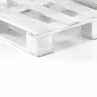 Gewatteerde tweezitsbank in patchwork en hout - vezel Viadurini