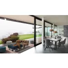 Gewatteerde tweezitsbank in patchwork en hout - vezel Viadurini