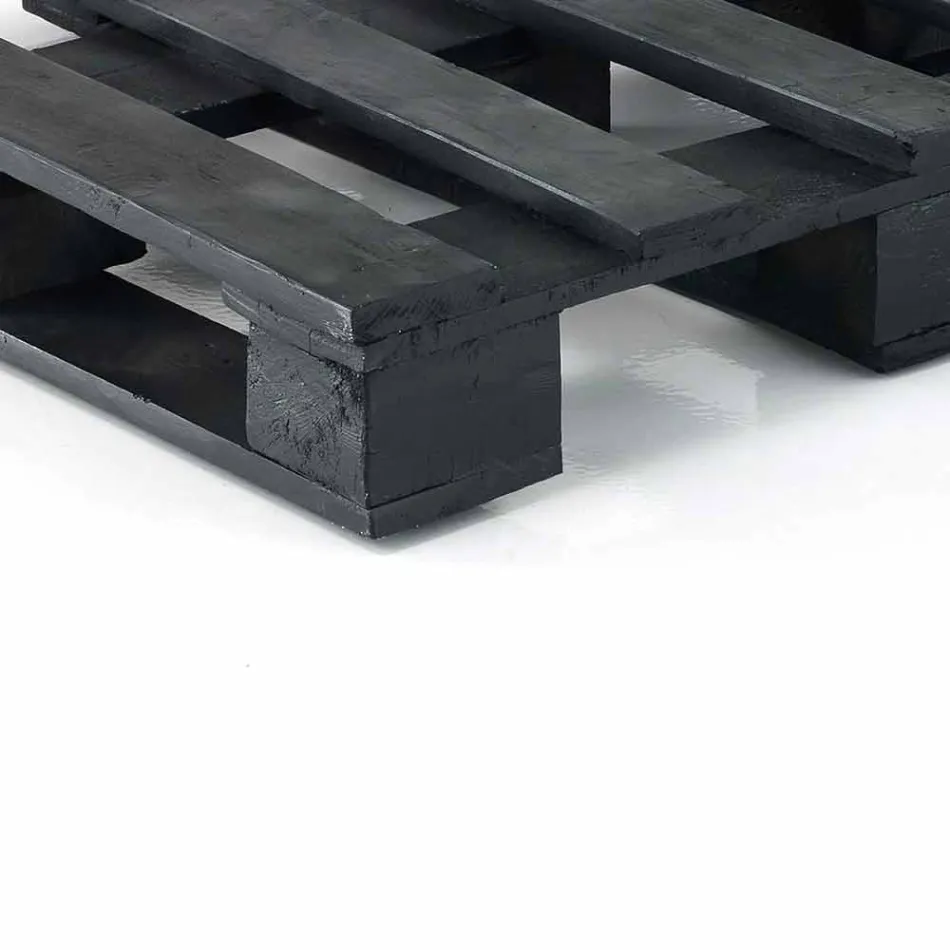 Gewatteerde tweezitsbank in patchwork en hout - vezel Viadurini