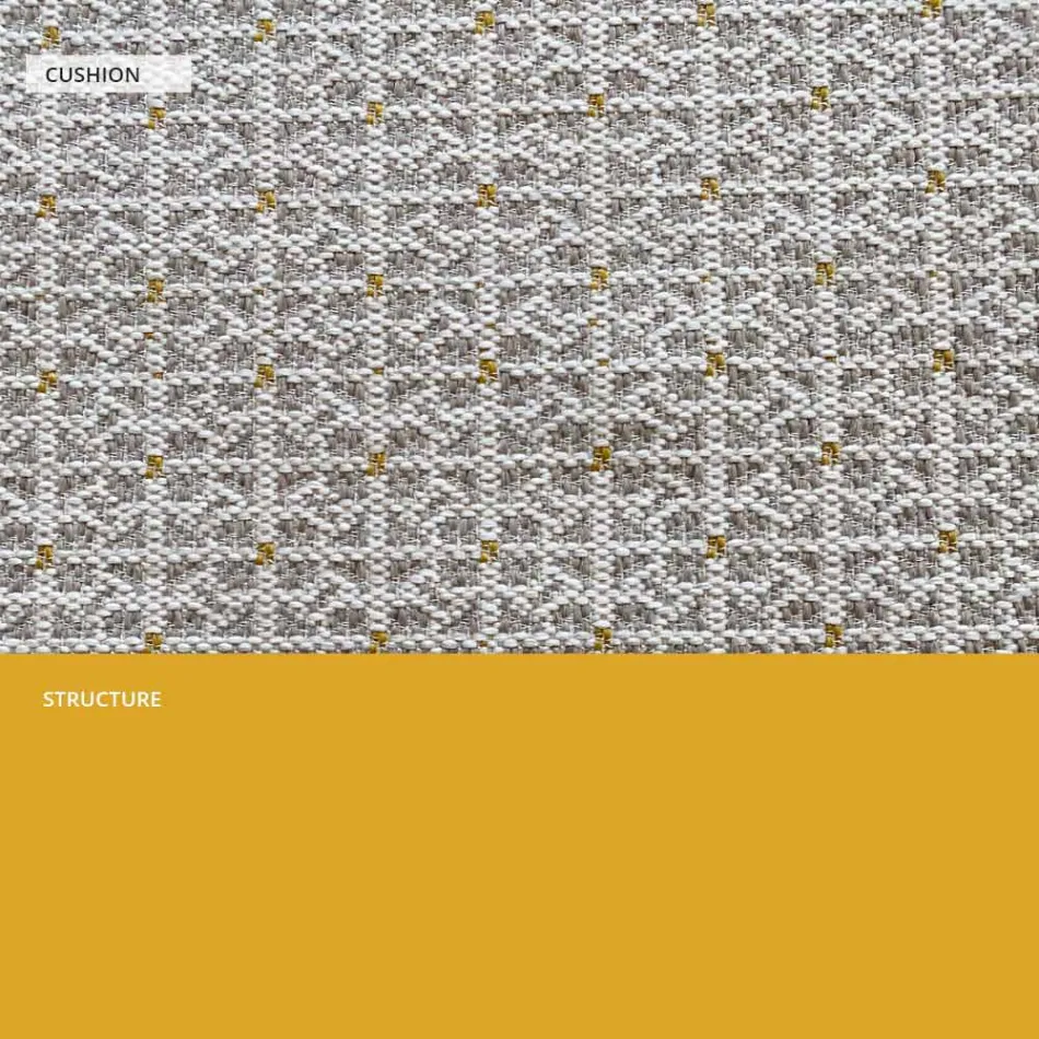 Metalen bank voor de moderne tuin Hoge kwaliteit Made in Italy - Karol Viadurini