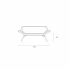 Gemaakt in Italië Cesare lederen imitatie lederen wachtbank Viadurini