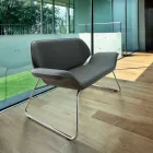 Gemaakt in Italië Cesare lederen imitatie lederen wachtbank Viadurini