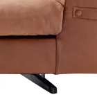 3-zits gestoffeerde stoffen zitbank Grilli Joe gemaakt in Italië Viadurini