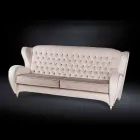 Sofa fluwelen gewatteerde werkstijl New classic Schinke Viadurini