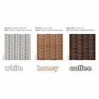 Sofa eiland rustgevende tuin met Hector gemaakt weven met de hand, modern design Viadurini