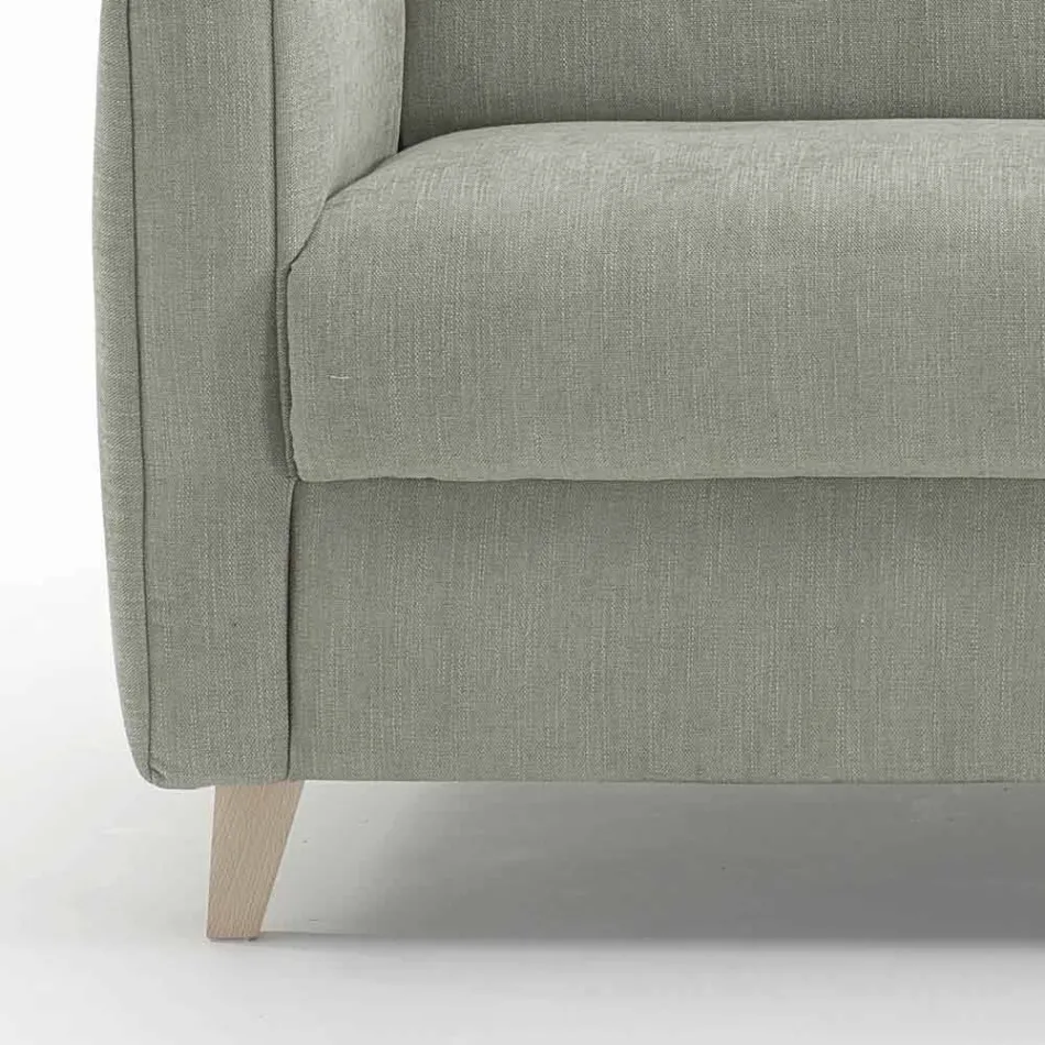 Moderne design slaapbank in stof gemaakt in Italië Filippo Viadurini