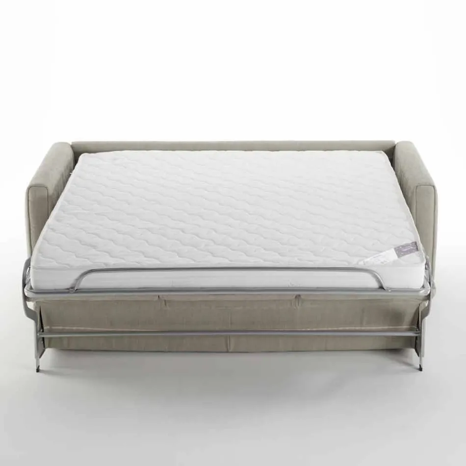 Moderne design slaapbank in stof gemaakt in Italië Filippo Viadurini