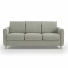 Moderne design slaapbank in stof gemaakt in Italië Filippo Viadurini