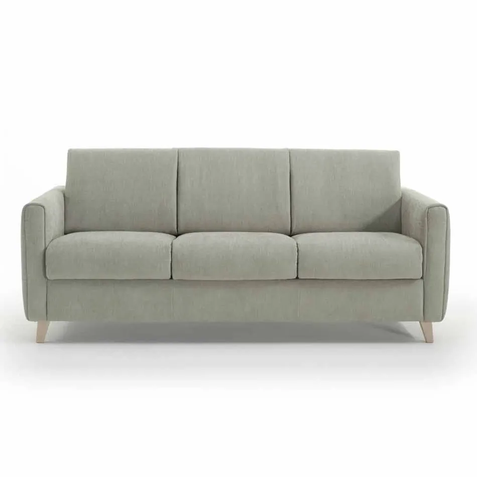 Moderne design slaapbank in stof gemaakt in Italië Filippo Viadurini