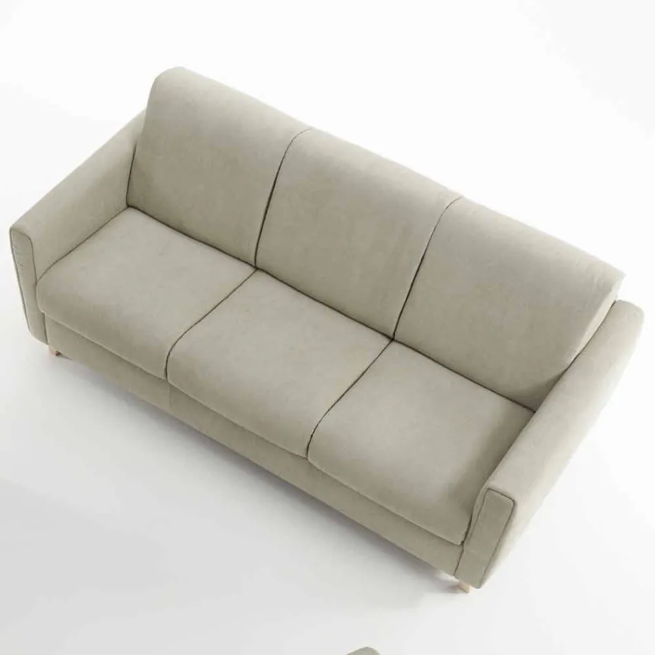 Moderne design slaapbank in stof gemaakt in Italië Filippo Viadurini