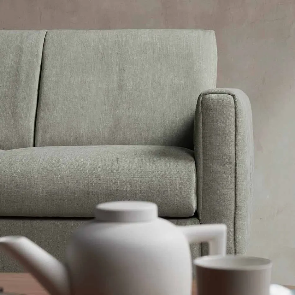 Moderne design slaapbank in stof gemaakt in Italië Filippo Viadurini