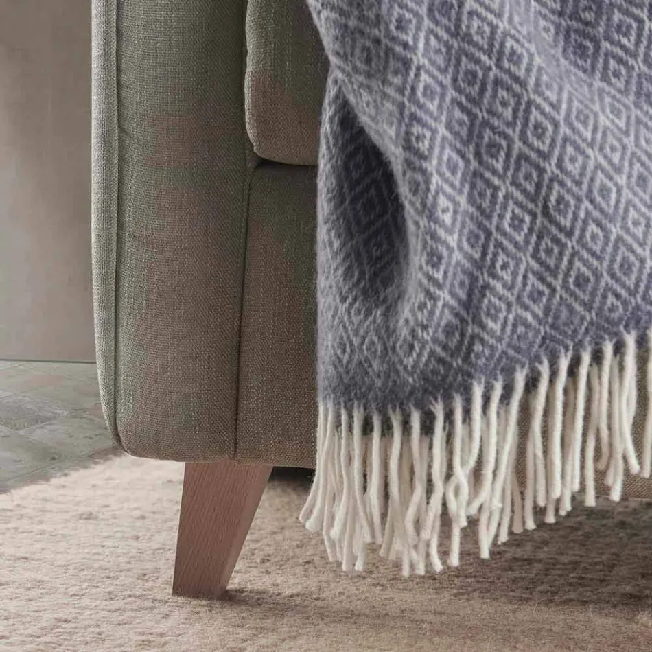 Moderne design slaapbank in stof gemaakt in Italië Filippo Viadurini