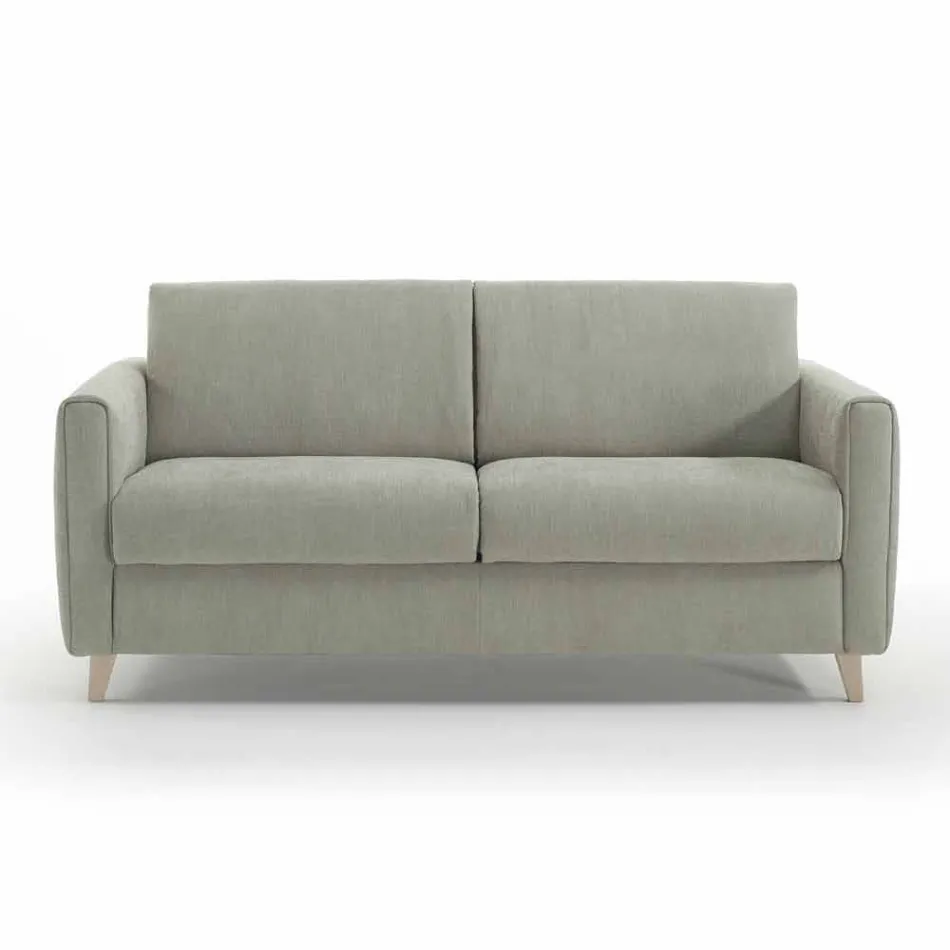 Moderne design slaapbank in stof gemaakt in Italië Filippo Viadurini