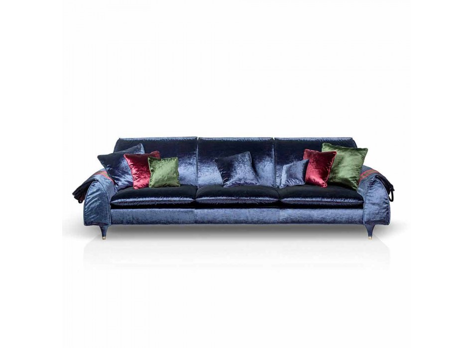 Sofa stof met lineaire portierarmsteunen Axel objecten Viadurini